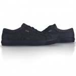 103 NAVY BLUE STINGRAY EMBOSSED LEATHER SNEAKER  Thumbnail