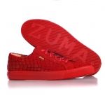 105 RED CROCO EMBOSSED LEATHER SNEAKER Thumbnail
