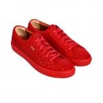 105 RED CROCO EMBOSSED LEATHER SNEAKER Thumbnail