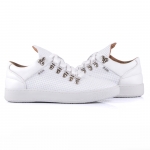 Zuma 511 White Wicker Embossed Leather Sneaker Thumbnail