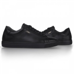 Zuma 201 Matte Black Leather Sneaker Thumbnail