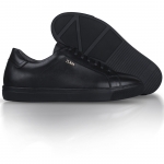 Zuma 201 Matte Black Leather Sneaker Thumbnail