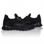 Flex 05 Black Net Embossed Leather Sneaker Thumbnail