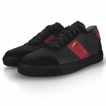 203 Black&Red Pieced Leather Sneaker Thumbnail