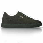 202 Khaki Mini Croco Embossed Leather Sneaker Thumbnail