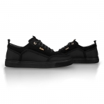 PRIME 02 BLACK LEATHER SNEAKER Thumbnail