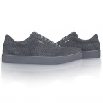 Z6 Gray Cobra Embossed Leather Sneaker Thumbnail