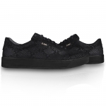 Z7 Black Cobra Embossed Leather Sneaker Thumbnail