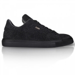 Z11 Dark Gray Stingray Embossed Leather Sneaker Thumbnail