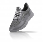 Flex 06 Gray Net Embossed Leather Sneaker Thumbnail