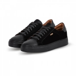 MAX 02 BLACK LEATHER SNEAKER Thumbnail