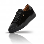 MAX 02 BLACK LEATHER SNEAKER Thumbnail