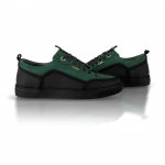 PRIME 01 PINE GREEN EMBOSSED LEATHER SNEAKER Thumbnail