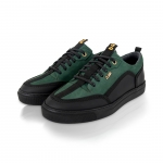 PRIME 01 PINE GREEN EMBOSSED LEATHER SNEAKER Thumbnail