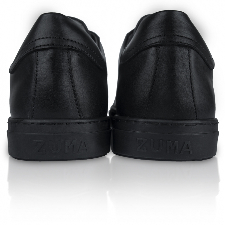 Zuma 201 Matte Black Leather Sneaker