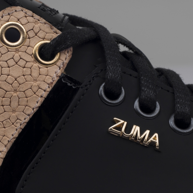 Z3 Camel Chain Embossed Leather Sneaker