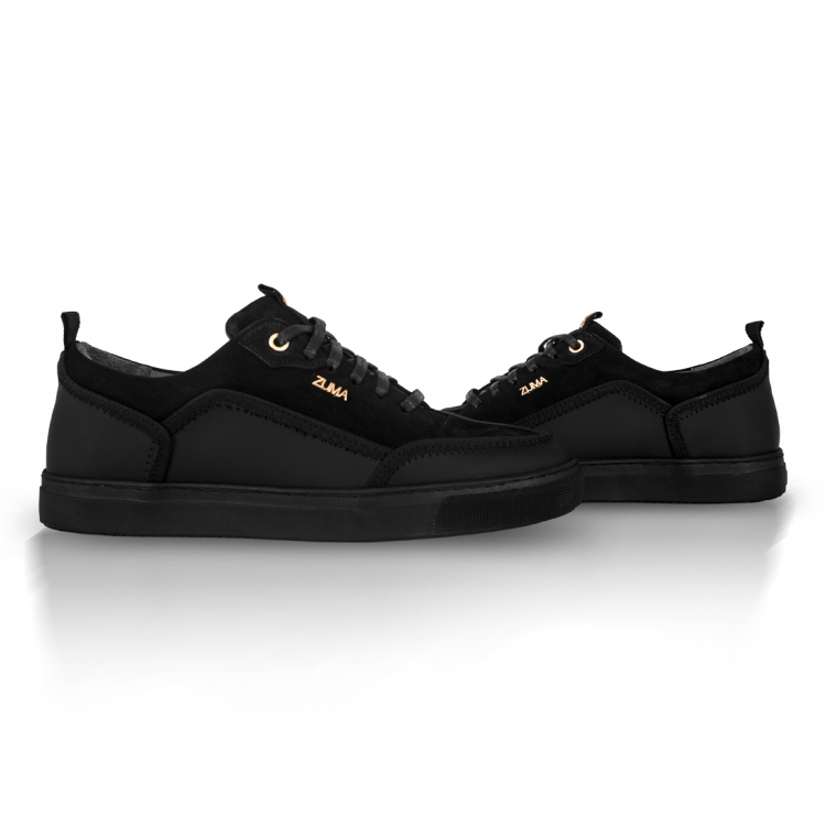 PRIME 02 BLACK LEATHER SNEAKER