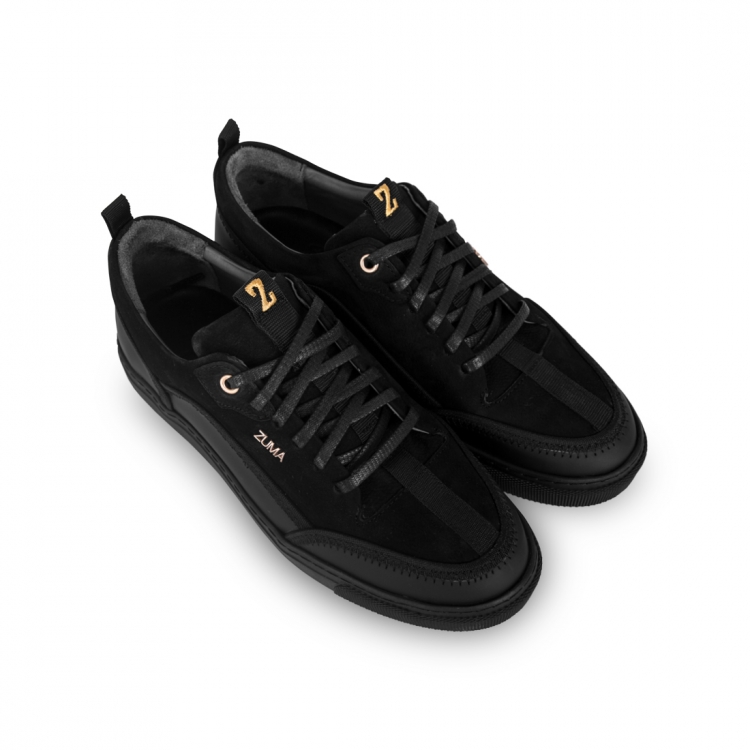PRIME 02 BLACK LEATHER SNEAKER
