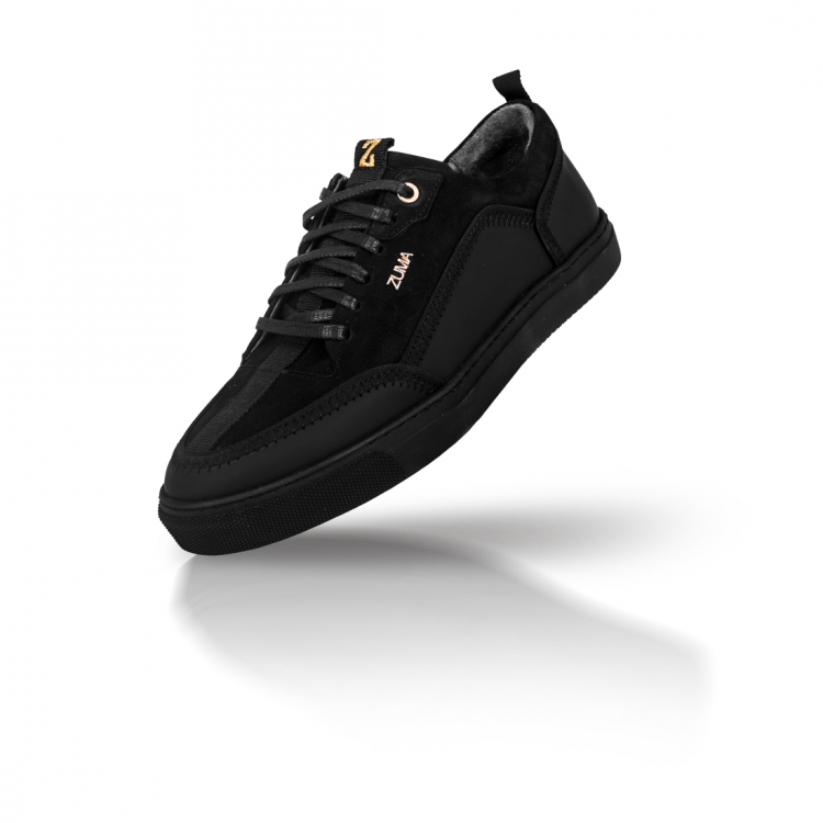 PRIME 02 BLACK LEATHER SNEAKER