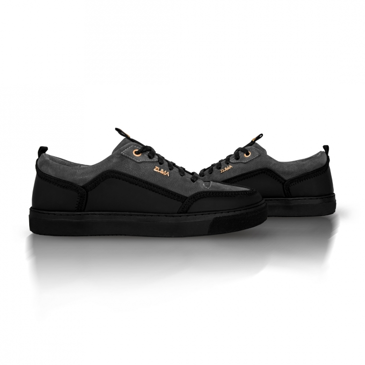 PRIME 03 GRAY LEATHER SNEAKER