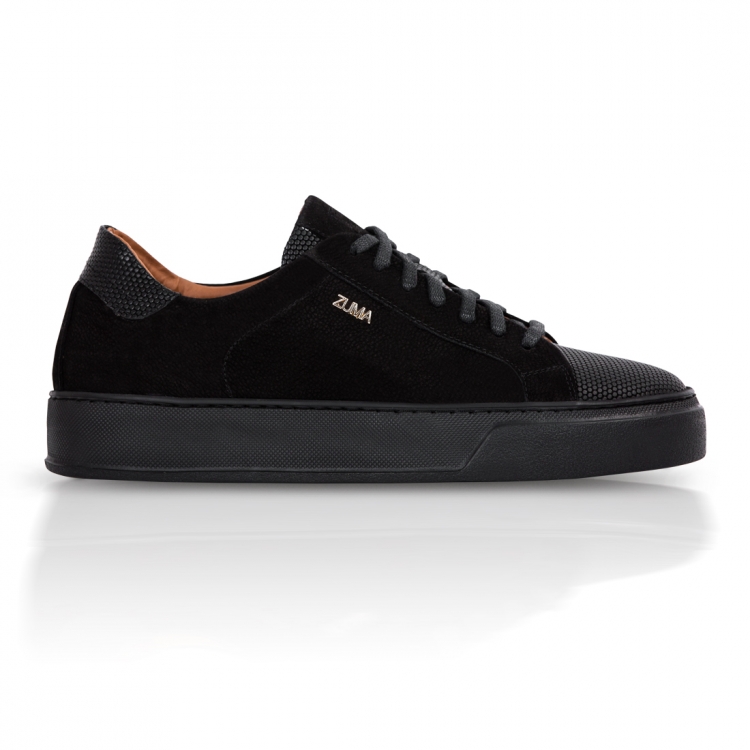 MAX 02 BLACK LEATHER SNEAKER