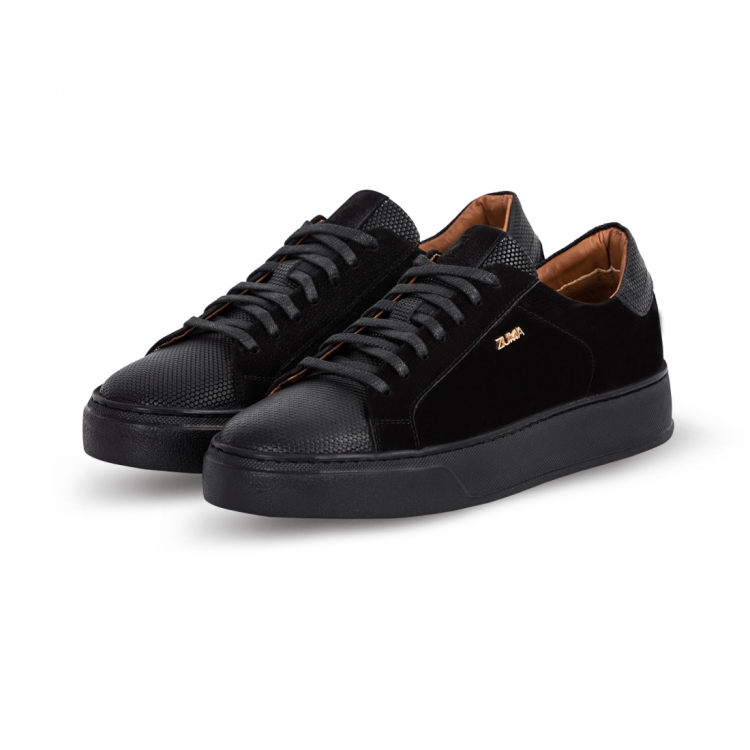 MAX 02 BLACK LEATHER SNEAKER