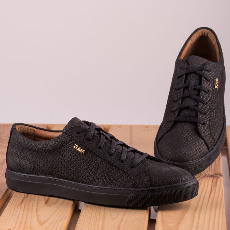 120 DARK GRAY PYTHON EMBOSSED SNEAKER Galeri Resmi 2